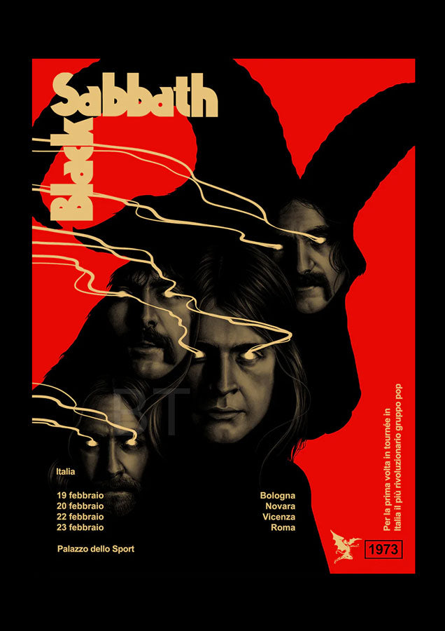 [CUADRO] Black Sabbath - Gira Italia 1973