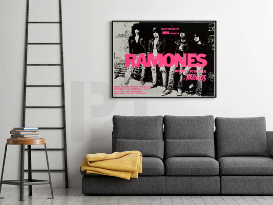 [CUADRO] Ramones (póster concierto con Los Rezillos en UK, 1977)