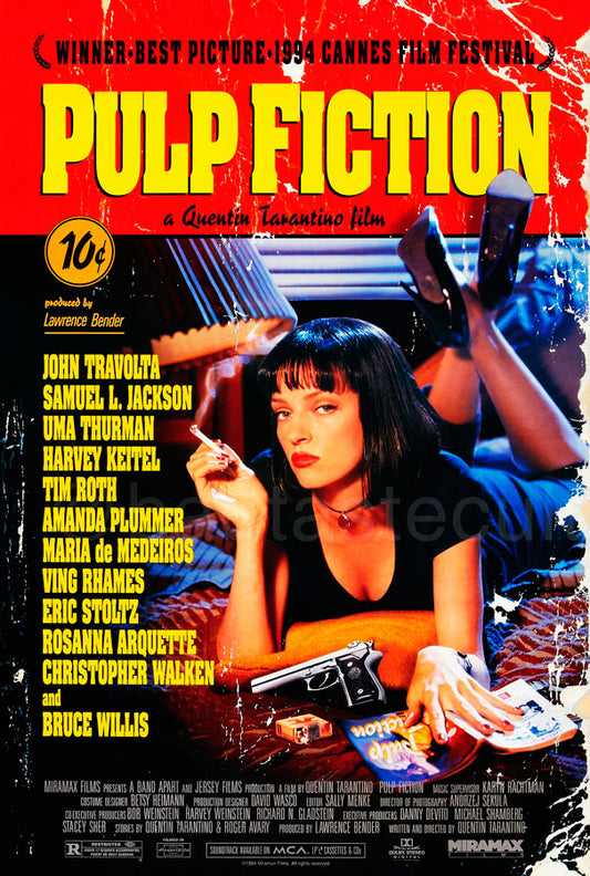 [CUADRO] Pulp Fiction (Dir. Quentin Tarantino, 1994) - Cartel clásico EEUU