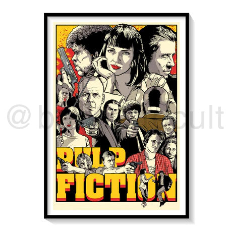 [CUADRO] Pulp Fiction (Dir. Quentin Tarantino, 1994) - Ilustración alternativa