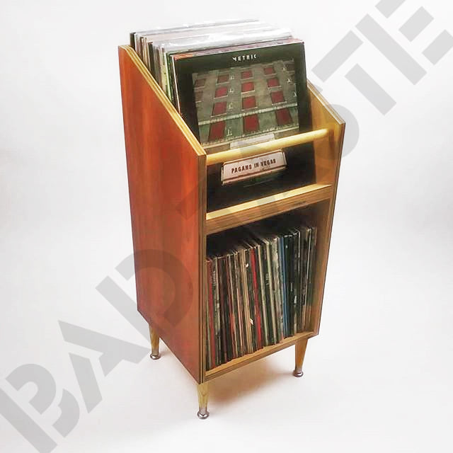 [Muebles] para almacenar discos de vinilo (40% DE DESCUENTO) - Modelo: ST-MR (Marrón)