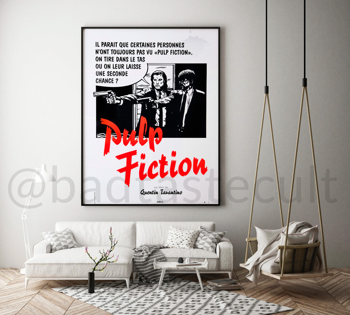 [CUADRO] Pulp Fiction (Dir. Quentin Tarantino, 1994) - Cartel francés