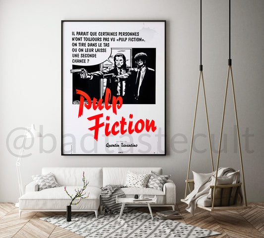 [CUADRO] Pulp Fiction (Dir. Quentin Tarantino, 1994) - Cartel francés