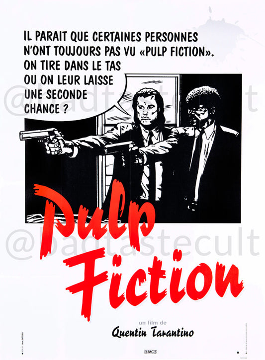 [CUADRO] Pulp Fiction (Dir. Quentin Tarantino, 1994) - Cartel francés