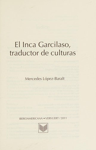 El Inca Garcilaso, Traductor de Culturas - Mercedes López-baralt