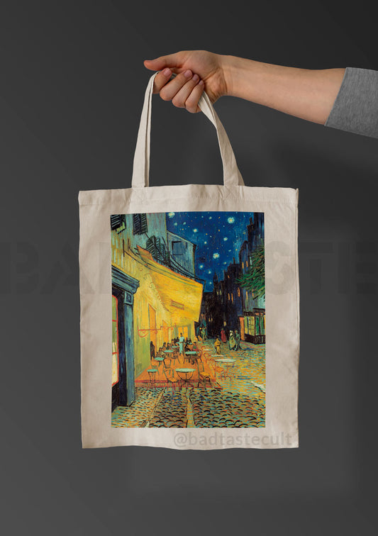 [Tote Bag] Terraza de café por la noche, de Van Gogh